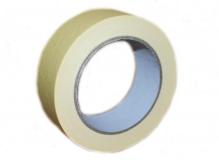 Лента малярная маскирующая (желтая)